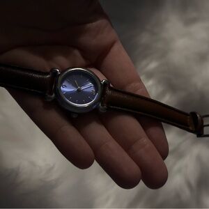 Classic Brown Leather Strap Watch quartz watch